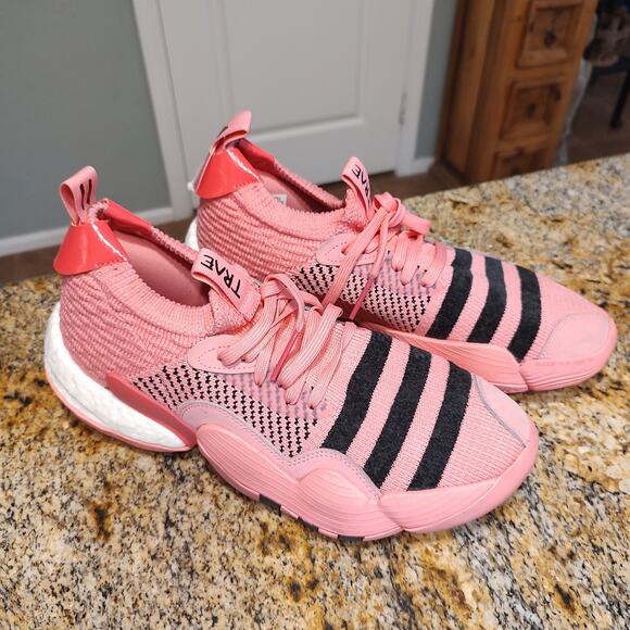 Adidas Trae Young 1 Men's Sneakers Pink Size 10.5 (US) ID APE 779001 - Picture 2 of 12